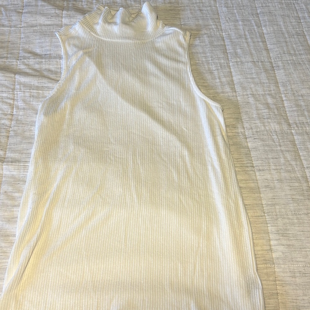 White tank turtleneck